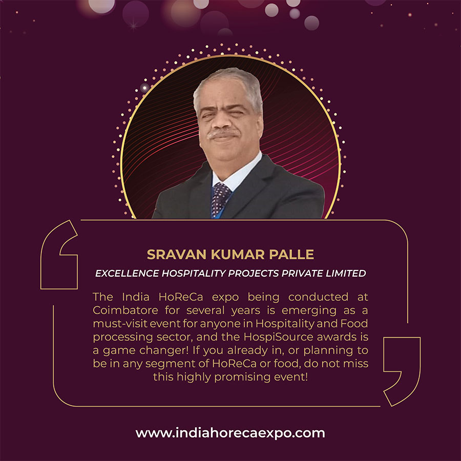 india horeca expo sravan kumar customer testimonial